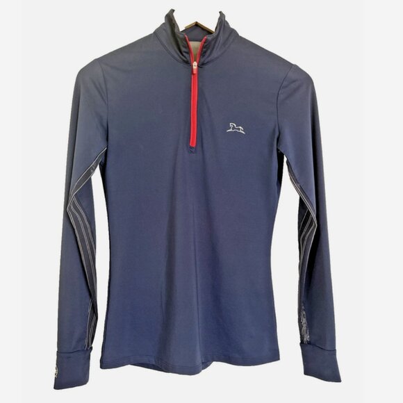 R.J. Classics Tops - RJ CLASSICS Navy Blue Sun Shirt XXS 37.5 Ladies Schooling Top